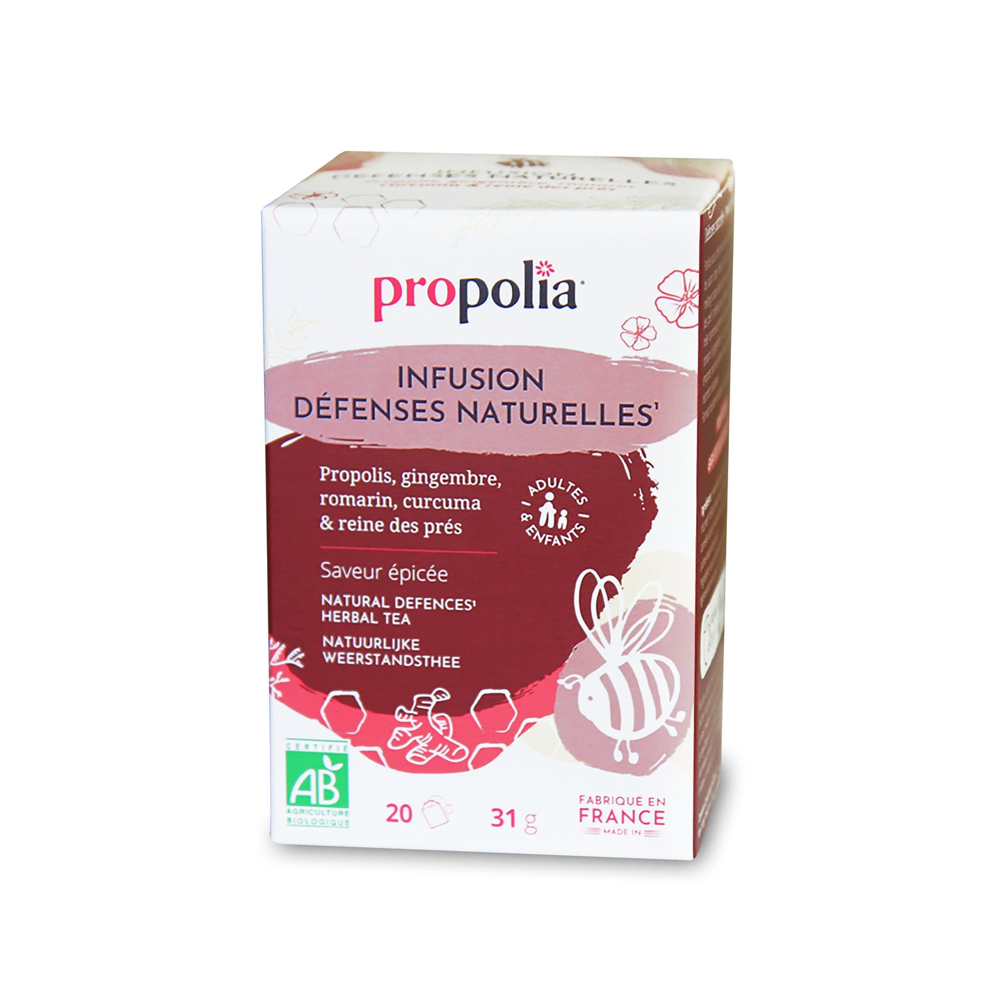 Infusion Défenses Naturelles Bio - Propolis et Plantes